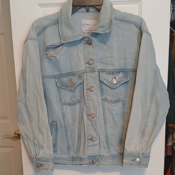 Celebrity Pink Jackets & Blazers - Celebrity Pink Light Wash Denim Jacket